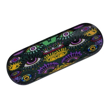 Tabuleiro Metal Esmaltado Olhos_31x11x1cm