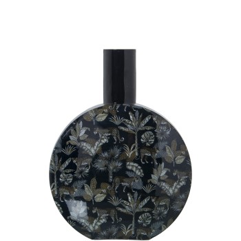 Vaso Metallo Smaltato Leopardo_22x10x30cm