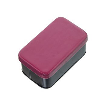 Boîte Métal Émaillé Rose Foncé_14x8,5x6,5cm