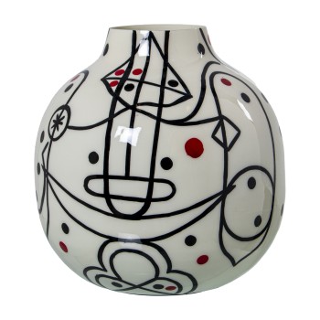 Vaso Metal Esmaltado Face_21x21cm