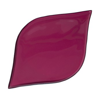 Dark Pink Metal Enamelled Tray_26x17x1cm
