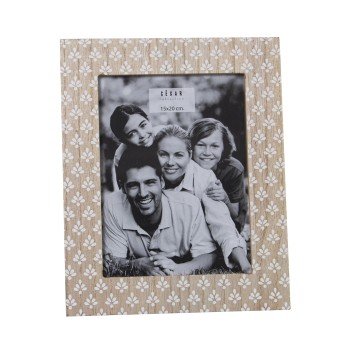 Cornice Portafoto In Legno - 15x20cm Ext:22x27x1,2cm, Dm