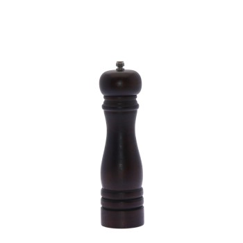 Moinho De Pimenta En Madeira Marrom Escuro Ø6x30cm, Madeira De Borracha