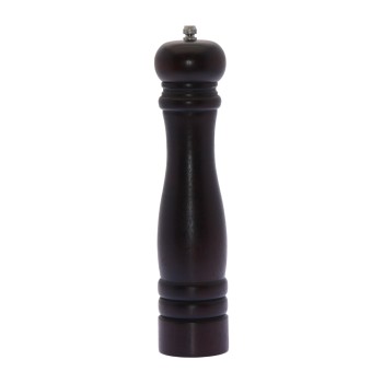 Molin À Poivre En Bois Marron Foncé Ø5,5x25cm, Bois De Caoutchouc