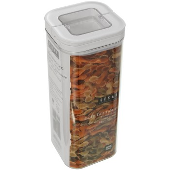Bocal Hermétique Carré - 2300ml - Matériel: As,abs&silicone- _11x11x29cm