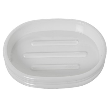 Portasapone Acrilico Bianco _ø12x9x2cm