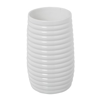 Portaspazzolini In Acrilico Bianco Ø7x12cm