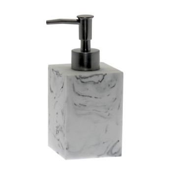 Acrylic Bath Dispenser Marble _7x7x16,5cm