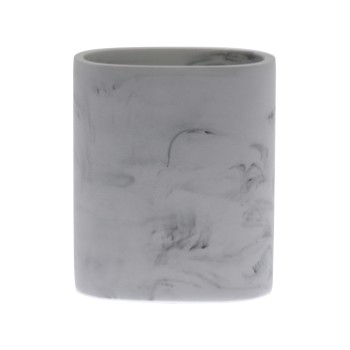 Verre De Salle De Bain En Acrylique - Finition Marbre- _8x6x10cm