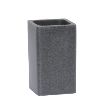 Acrylic Bath Glass Grey _7x7x12cm